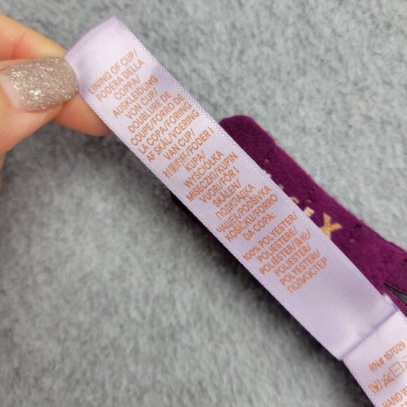 Savage X Fenty Bra Womens 34C Purple Underwired T Shirt - Picture 8 of 9